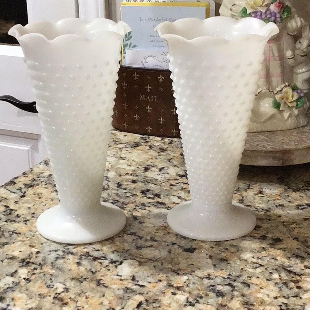 Milk Glass Vases